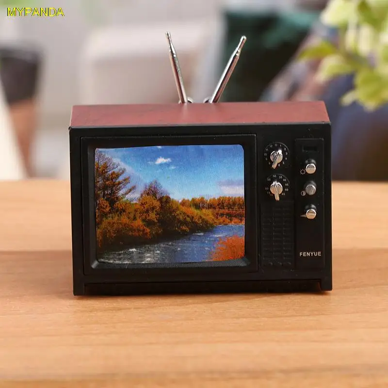 1:12 Dollhouse Miniature Television TV W/Picture Doll House Furniture Model Toy
1:12 Dollhouse Miniature Television TV W/Picture Doll House Furniture Model Toy