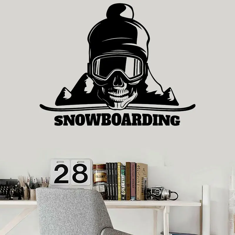 Snowboard Skull Mountain Extreme Sports Wall Sticker Vinyl Home Decoration Room Bedroom Interior Decals Removable Mural 4056
Snowboard Skull Mountain Extreme Sports Wall Sticker Vinyl Home Decoration Room Bedroom Interior Decals Removable Mural 4056