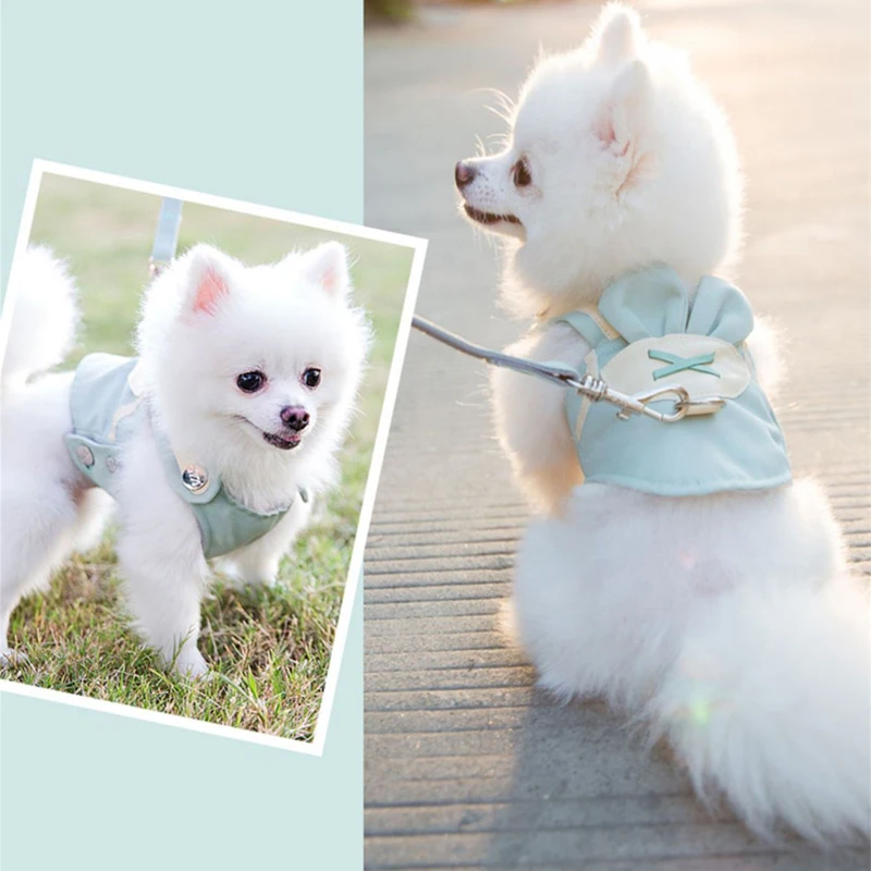 Cute Pet Dog Harness Leash Set Pet Chest Strap Breathable Dog Leash Walking Rope For Small Dogs Pomeranian Pet Vest Harness Rope
Cute Pet Dog Harness Leash Set Pet Chest Strap Breathable Dog Leash Walking Rope For Small Dogs Pomeranian Pet Vest Harness Rope