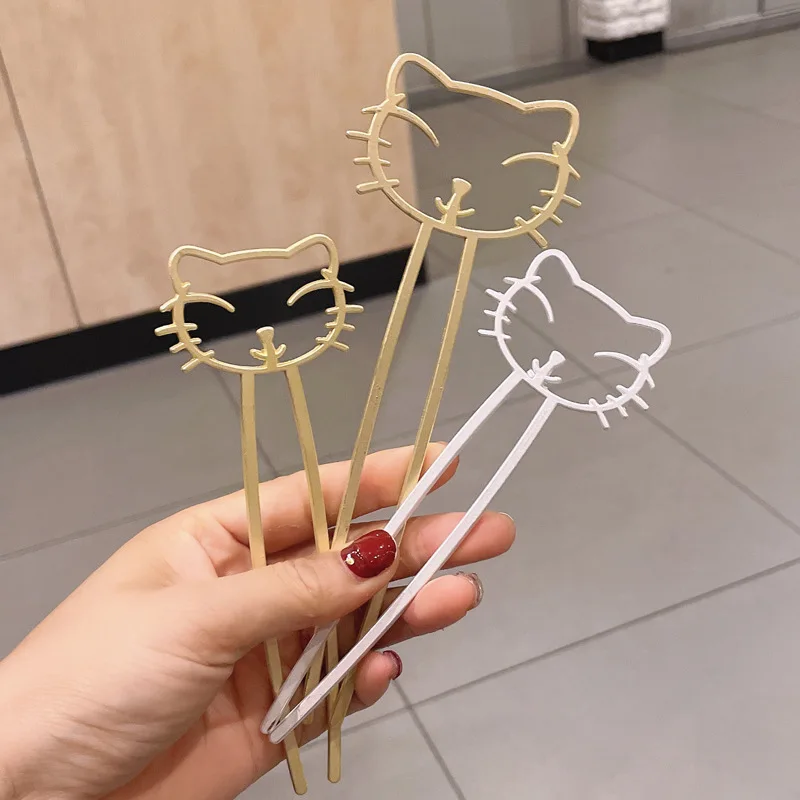 2021 summer new design hairpin temperament simple metal hairpin kitty alloy hair forks female hair accessories
2021 summer new design hairpin temperament simple metal hairpin kitty alloy hair forks female hair accessories