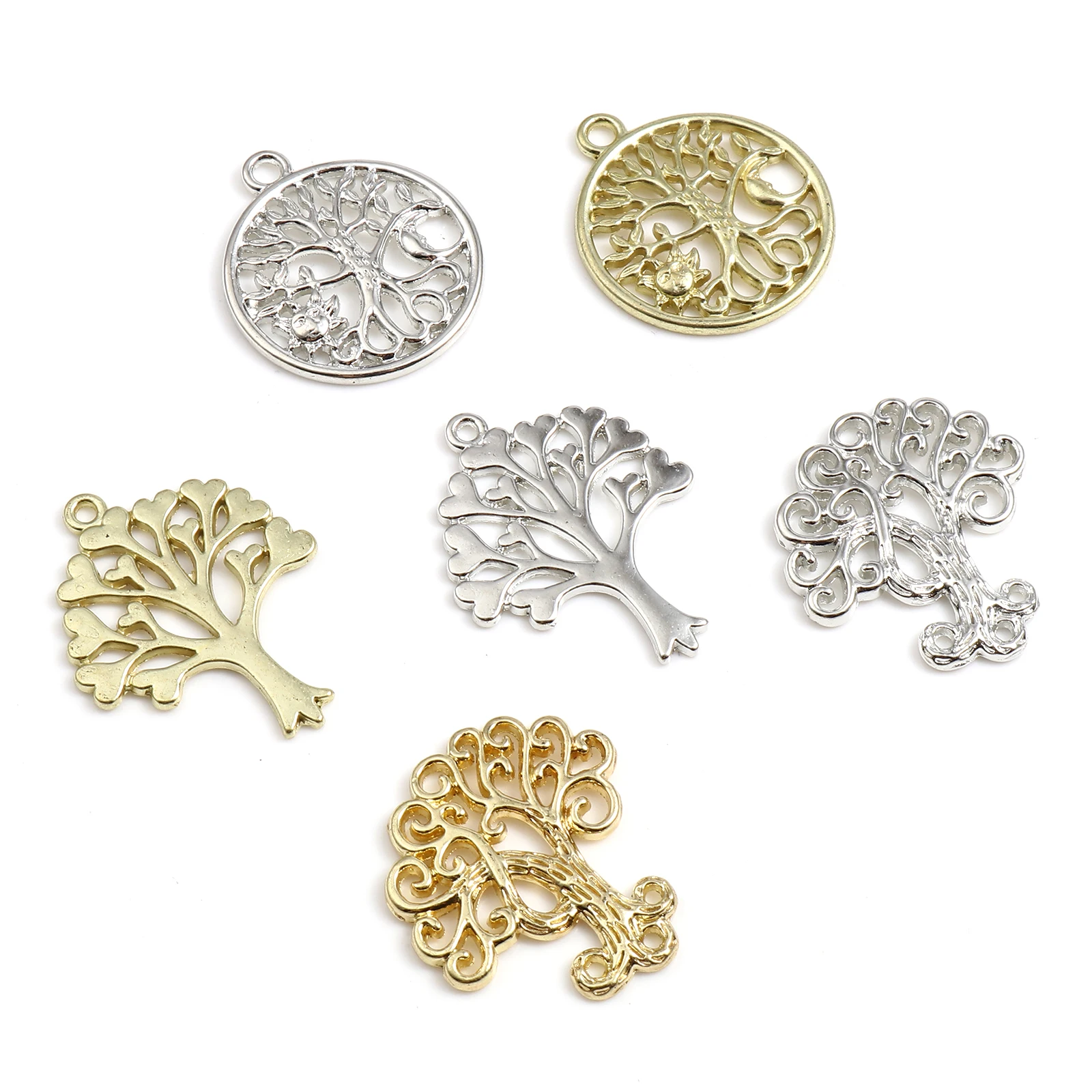 20 PCs Multistyle Tree Charms Pendants For Bracelet Hollow Tree Of Life Fashion Pendant Necklace Earrings Bracelet DIY Making
20 PCs Multistyle Tree Charms Pendants For Bracelet Hollow Tree Of Life Fashion Pendant Necklace Earrings Bracelet DIY Making