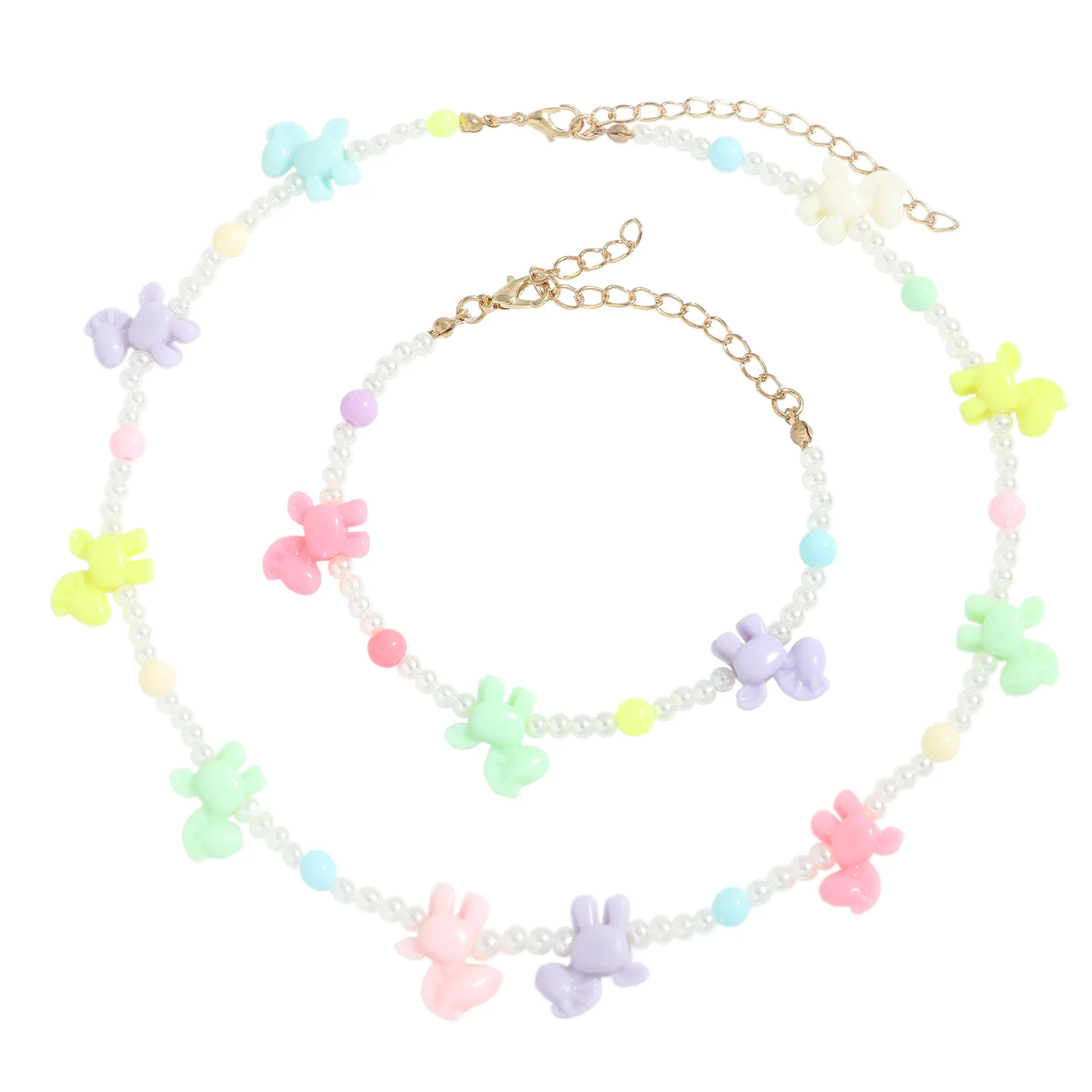 New Sweet Cute Colorful Beaded Pearl Horse Statement Short Choker Necklace Bracelet Set For Women Girl Summer Party Jewelry Gift
New Sweet Cute Colorful Beaded Pearl Horse Statement Short Choker Necklace Bracelet Set For Women Girl Summer Party Jewelry Gift