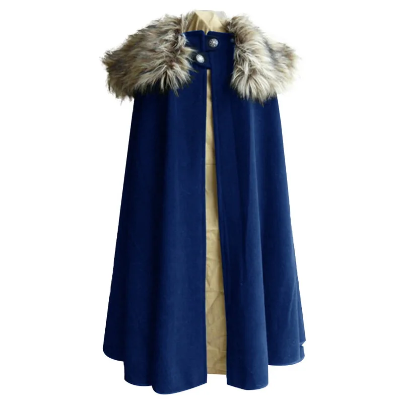JODIMITTY Medieval Men's Winter Cape Coat Vintage Coat Style Fur Collar Punk Cloak Cape Coat Snow Costume Dropshipping 
JODIMITTY Medieval Men's Winter Cape Coat Vintage Coat Style Fur Collar Punk Cloak Cape Coat Snow Costume Dropshipping