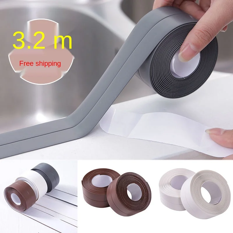 3.2mx38mm Sink Bath Sealing Strip Tape Bathroom Shower White PVC Self Adhesive Wall Stickers Waterproof Wall Tools for Kitchen
3.2mx38mm Sink Bath Sealing Strip Tape Bathroom Shower White PVC Self Adhesive Wall Stickers Waterproof Wall Tools for Kitchen