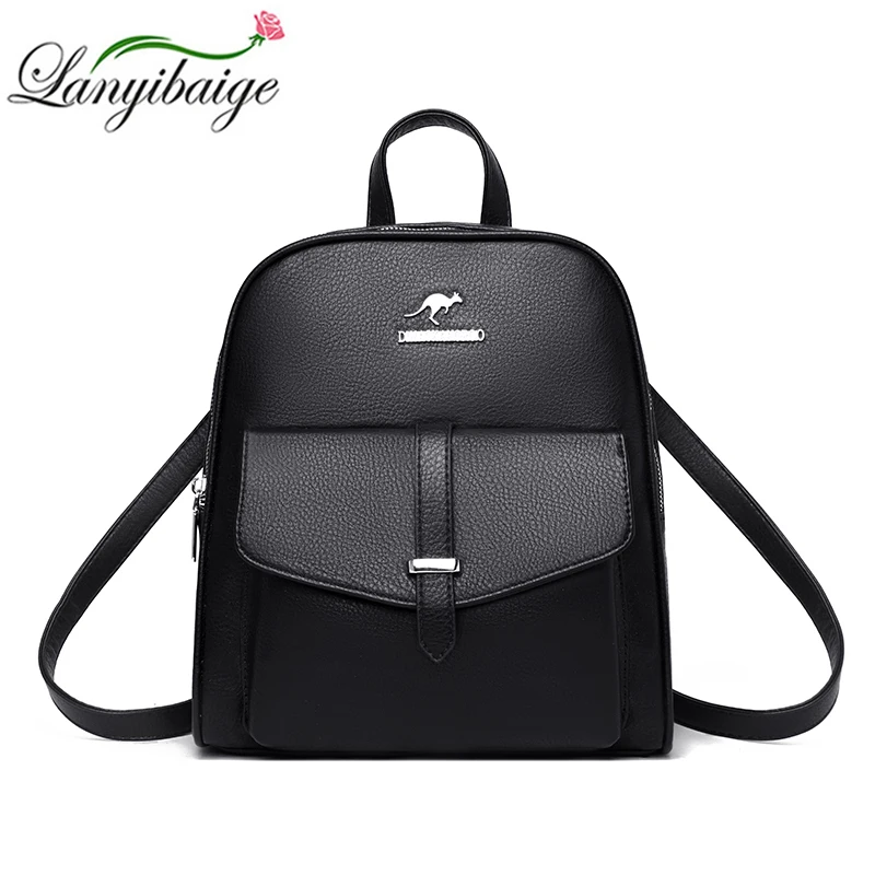 Fashion Solid Color Women's Shoulder Bags Brand Leather Large Capacity Backpack Casual Retro Women's Backpack Travel Backpacks
Fashion Solid Color Women's Shoulder Bags Brand Leather Large Capacity Backpack Casual Retro Women's Backpack Travel Backpacks