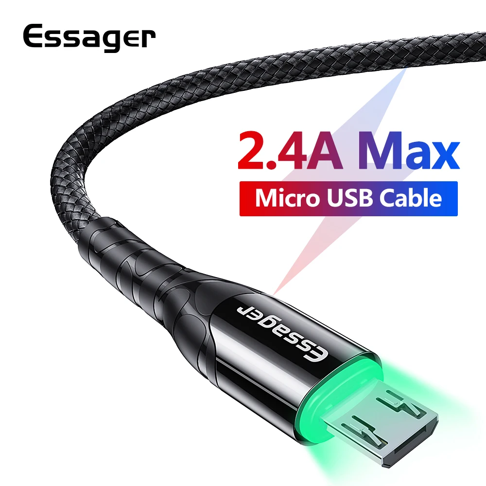Essager LED Micro USB Cable Fast Charging Charger 3M Microusb Data Wire Cord Android Mobile Phone Cable For Samsung S7 edge
Essager LED Micro USB Cable Fast Charging Charger 3M Microusb Data Wire Cord Android Mobile Phone Cable For Samsung S7 edge