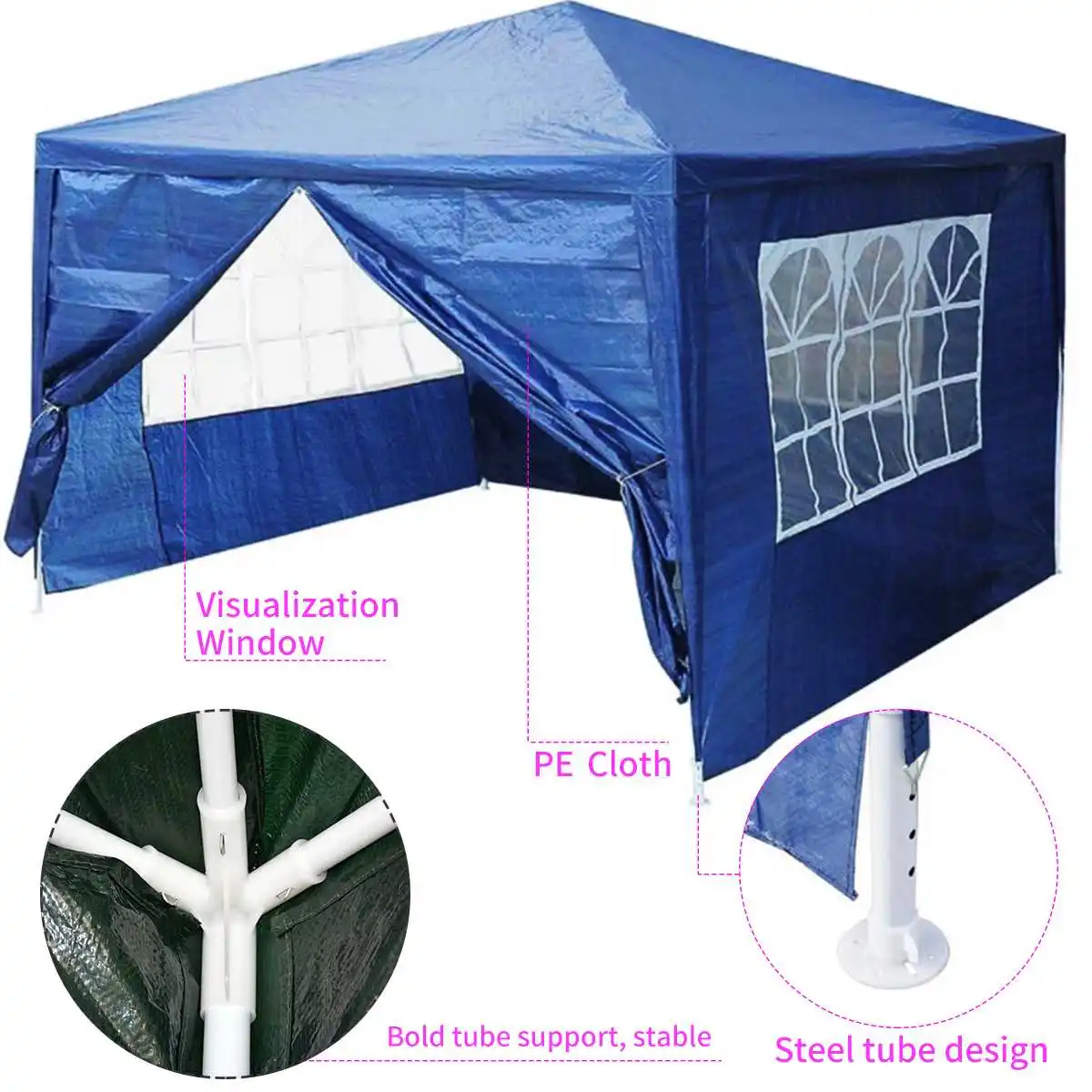 Portable Windproof Outdoor Tent PE Cloth Sidewall Waterproof Easy Use Accessories Anti-UV Reusable Gazebo Side Panel Durable
Portable Windproof Outdoor Tent PE Cloth Sidewall Waterproof Easy Use Accessories Anti-UV Reusable Gazebo Side Panel Durable