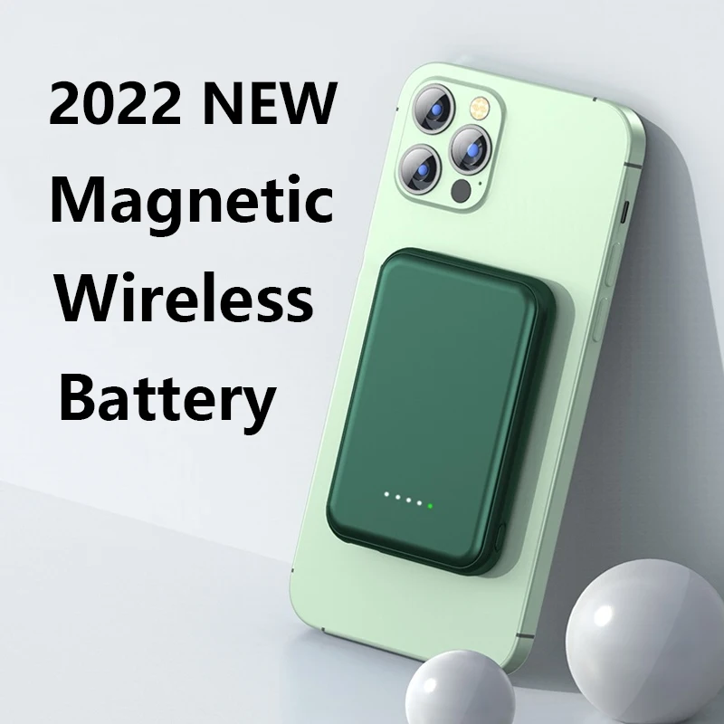 5000mAh New Magnetic Wireless Power Bank Mobile Phone Charger For iphone 13 12 13Pro 12Pro Max Mini External Charging Battery
5000mAh New Magnetic Wireless Power Bank Mobile Phone Charger For iphone 13 12 13Pro 12Pro Max Mini External Charging Battery