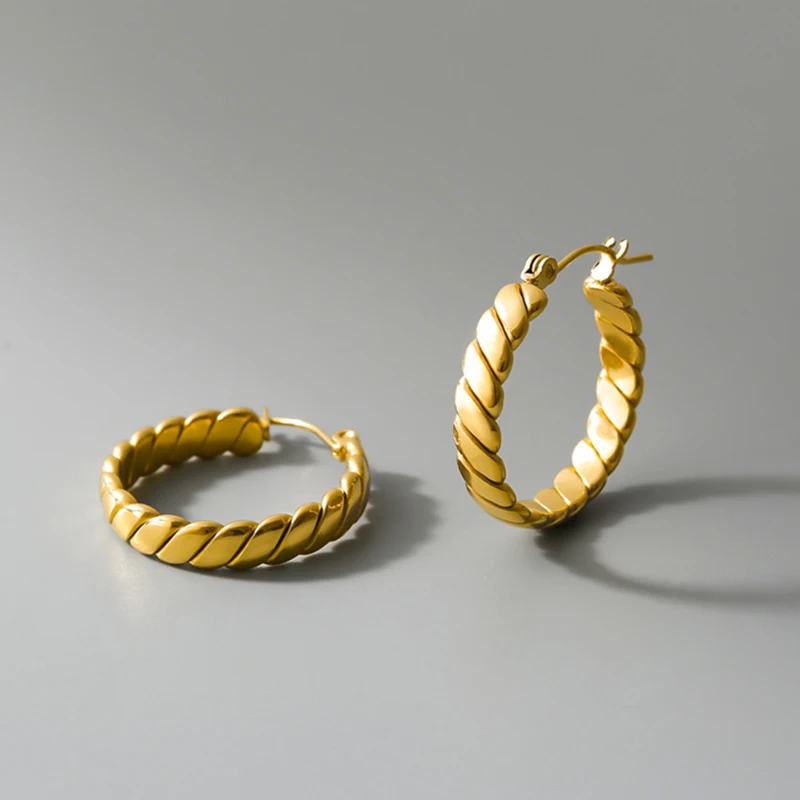 ZJ Minimalist Geometric Street Style Twisted Hoops Earrings for Women Stainless Steel Fashion Simple Jewelry Accessory Wholesale
ZJ Minimalist Geometric Street Style Twisted Hoops Earrings for Women Stainless Steel Fashion Simple Jewelry Accessory Wholesale