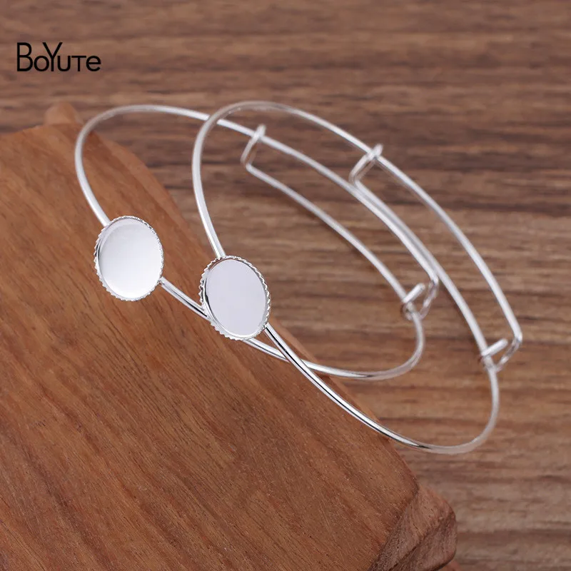 BoYuTe (10 Pieces/Lot) Fit 12MM Cabochon Bracelet Base Factory Supply Handmade Diy Adjustable Silver Blank Bracelet Settings
BoYuTe (10 Pieces/Lot) Fit 12MM Cabochon Bracelet Base Factory Supply Handmade Diy Adjustable Silver Blank Bracelet Settings