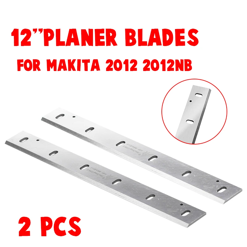 2Pcs 12'' HSS Planer knife blades For Makita 2012NB Wood Thicknesser Planer Woodworking Power Tool Parts
2Pcs 12'' HSS Planer knife blades For Makita 2012NB Wood Thicknesser Planer Woodworking Power Tool Parts