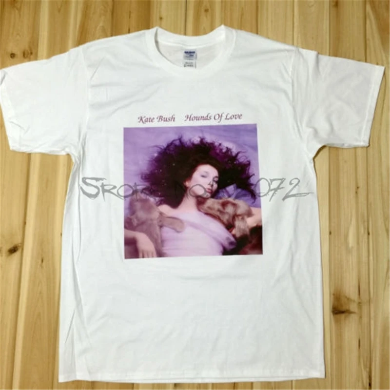 Kate Bush Hounds Of Love Rock Music Band футболки с компакт дисками летняя брендовая футболка для