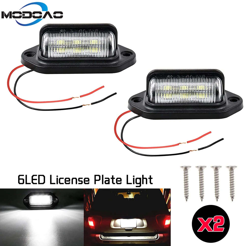 1/2Pcs 12V LED Number License Plate Light for Car Boats Motorcycle Automotive Aircraft RV Truck Trailer Exterior Lamps
1/2Pcs 12V LED Number License Plate Light for Car Boats Motorcycle Automotive Aircraft RV Truck Trailer Exterior Lamps
