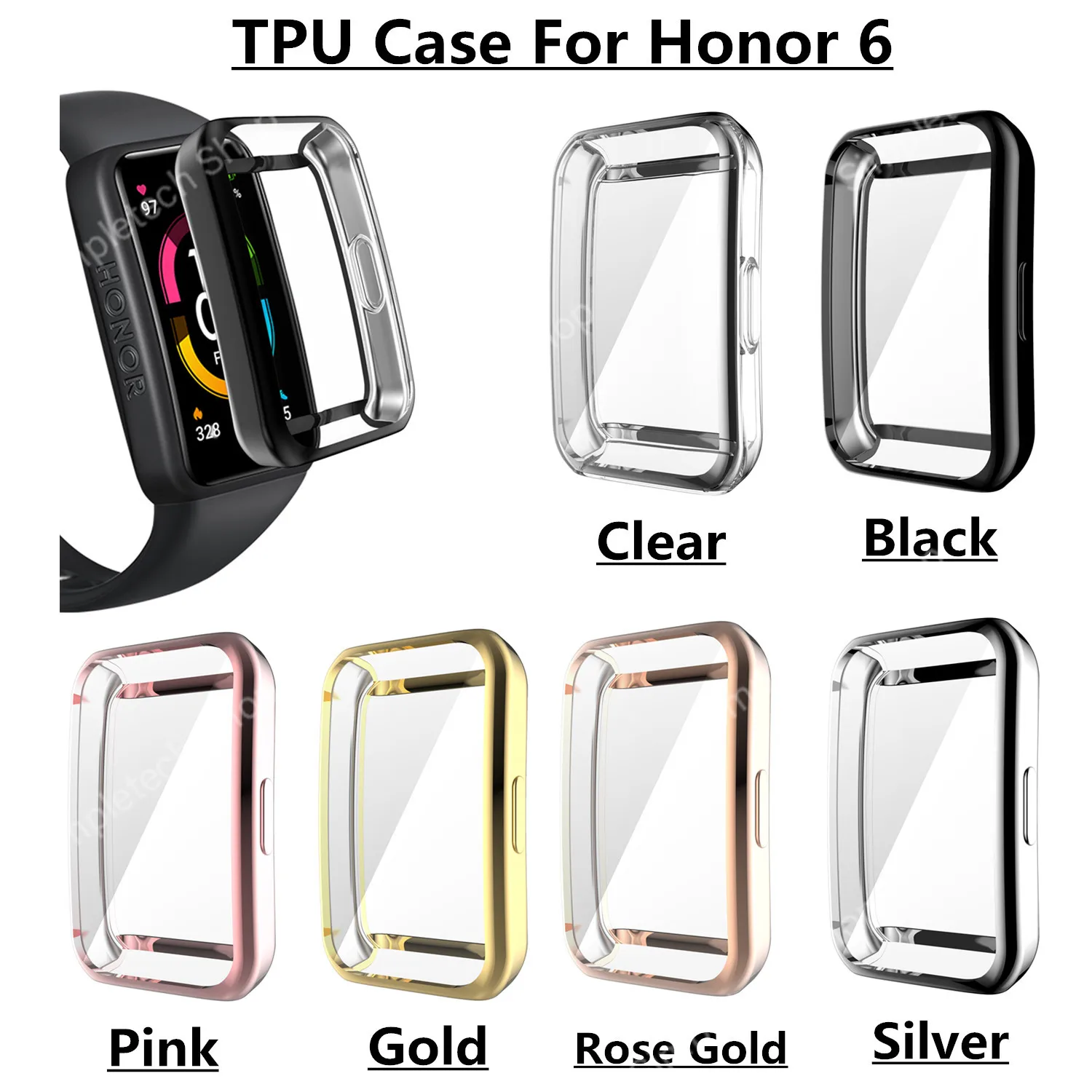 Luxury color Loop new Silicone band Strap For Huawei band 6 watchband Bracelet for Huawei Honor band 6 pulsera correa watch case
Luxury color Loop new Silicone band Strap For Huawei band 6 watchband Bracelet for Huawei Honor band 6 pulsera correa watch case