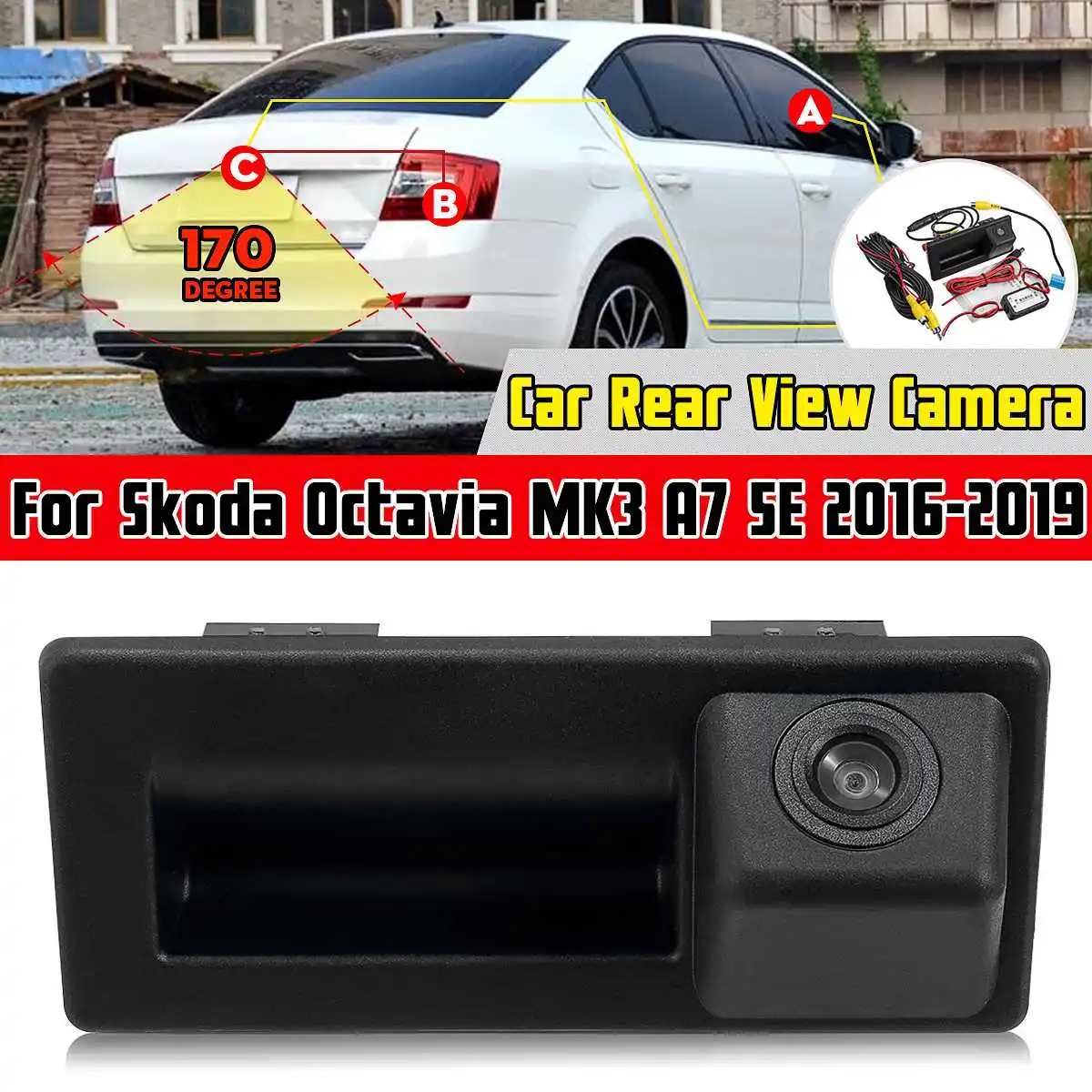 Car Rear View Camera Rear Trunk Tailgate Back Door Handle Backup HD for Skoda Octavia MK3 A7 5E 2016 2017 2018 2019 Superb 3
Car Rear View Camera Rear Trunk Tailgate Back Door Handle Backup HD for Skoda Octavia MK3 A7 5E 2016 2017 2018 2019 Superb 3
