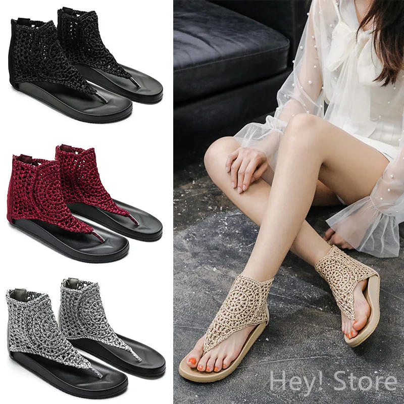 Women Real Leather Vintage Sandals Summer Flip Flops Casual Shoes Plus Size 35-42 Women Flat Shoes Beach Ladies Retro Sandalias
Women Real Leather Vintage Sandals Summer Flip Flops Casual Shoes Plus Size 35-42 Women Flat Shoes Beach Ladies Retro Sandalias