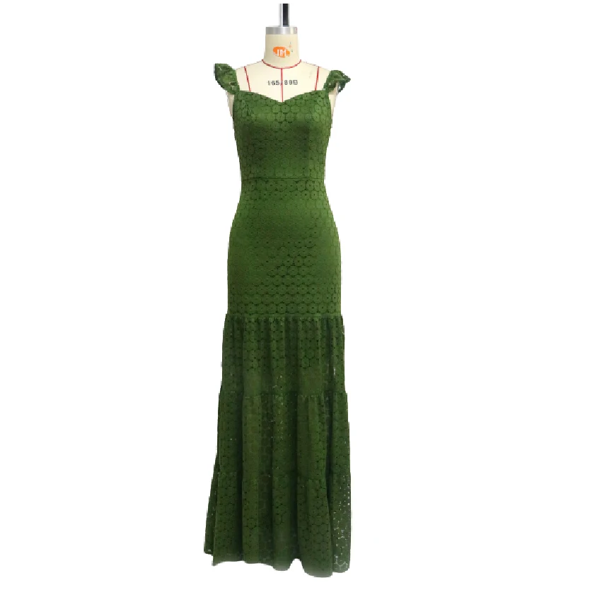 2021 New Arrival Ladies Dress Casual Brand Sexy Lace Long Skirt Green Sling Elegant Formal Evening Party Gown Vestidos
2021 New Arrival Ladies Dress Casual Brand Sexy Lace Long Skirt Green Sling Elegant Formal Evening Party Gown Vestidos