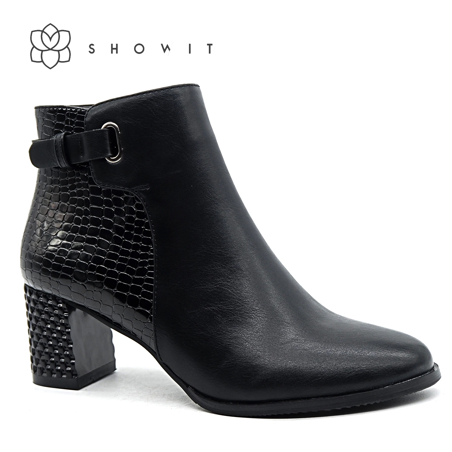 Элегантная Женская Базовая обувь до щиколотки на среднем каблуке зимние и осенние модные Ботильоны на каблуке с острым носком и пряжкой на ...
Элегантная Женская Базовая обувь до щиколотки на среднем каблуке зимние и осенние модные Ботильоны на каблуке с острым носком и пряжкой на ...