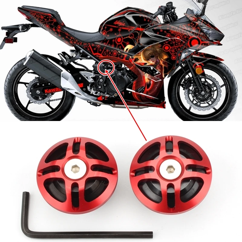 For KAWASAKI Ninja 250 400 Z400 2018-2020 Motorcycle Accessories Frame Hole Cover Caps Plug Decorative Frame Sliders Screws Cap
For KAWASAKI Ninja 250 400 Z400 2018-2020 Motorcycle Accessories Frame Hole Cover Caps Plug Decorative Frame Sliders Screws Cap