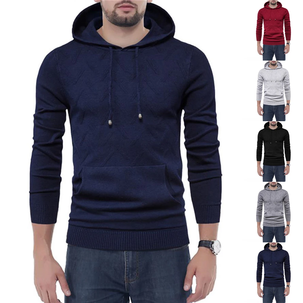 Mens Long Sleeve Hooded Hoodies Casual Winter Knitted Sweater Winter Pullover Jumper Tops
Mens Long Sleeve Hooded Hoodies Casual Winter Knitted Sweater Winter Pullover Jumper Tops