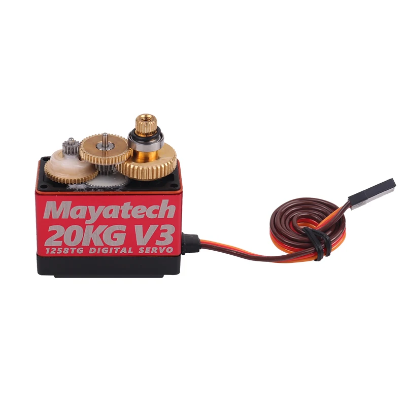 New Mayatech 1258TG V3 20KG Waterproof and High Torque Metal Tooth Actuator Digital steering gear servo can change to parabolic
New Mayatech 1258TG V3 20KG Waterproof and High Torque Metal Tooth Actuator Digital steering gear servo can change to parabolic