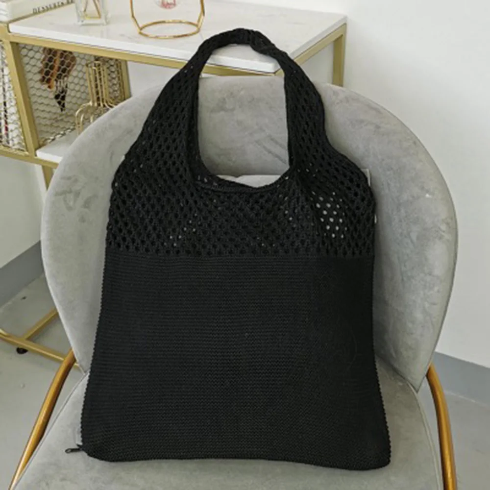 New Retro Hollow Knitting Handbag Shoulder Bag Knitted Bag Wool Bag Wild Storage Bag Women Totes Bag
New Retro Hollow Knitting Handbag Shoulder Bag Knitted Bag Wool Bag Wild Storage Bag Women Totes Bag