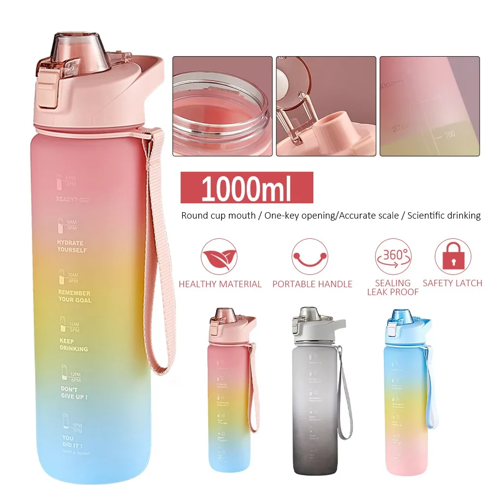 1000ml Plastic Water Bottle Leakproof Flip Lid Sports Bottle Portable BPA Free Drinking Bottle Outdoor Camping Water Bottle
1000ml Plastic Water Bottle Leakproof Flip Lid Sports Bottle Portable BPA Free Drinking Bottle Outdoor Camping Water Bottle