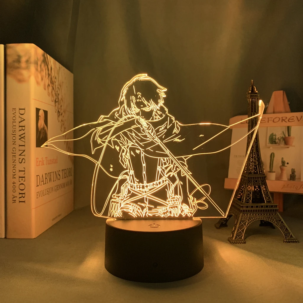 Attack on Giant 3D Anime Light Levi Ackerman Light Bedroom Decoration Kids Gift Acrylic LED Night Light
Attack on Giant 3D Anime Light Levi Ackerman Light Bedroom Decoration Kids Gift Acrylic LED Night Light