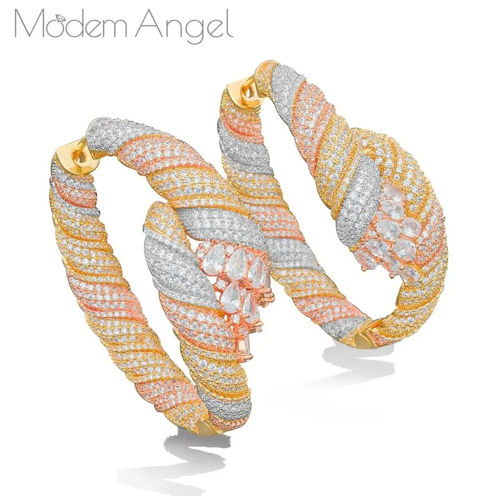 ModemAngel 2020 Luxury Bold Statement Hoop Earrings For Women Wedding Cubic Zircon DUBAI Bridal Round Circle Hoop Earrings
ModemAngel 2020 Luxury Bold Statement Hoop Earrings For Women Wedding Cubic Zircon DUBAI Bridal Round Circle Hoop Earrings