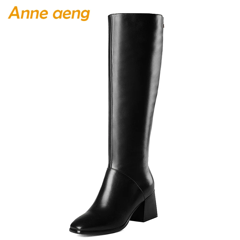 2019 New Winter Genuine Leather Women Knee-High Boots High Heel Square Toe Zipper Sexy Ladies Women Shoes Black Motorcycle Boots
2019 New Winter Genuine Leather Women Knee-High Boots High Heel Square Toe Zipper Sexy Ladies Women Shoes Black Motorcycle Boots