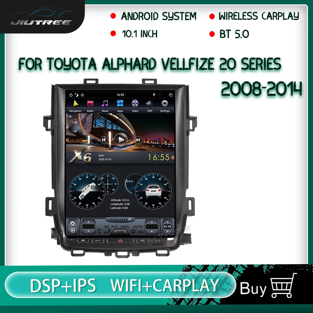 Автомобильный радиоприемник PX6 Android для Toyota ALPHARD Vellfire 20 серии 2008-2014 GPS-навигация мультимедийный плеер Автомобильный стерео ресивер
Автомобильный радиоприемник PX6 Android для Toyota ALPHARD Vellfire 20 серии 2008-2014 GPS-навигация мультимедийный плеер Автомобильный стерео ресивер