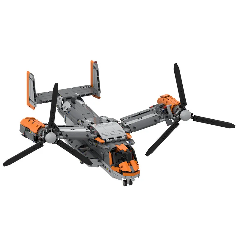 1651pcs MOC Building Blocks electric V-22 Osprey Aircraft Model Set Plane Fighter Diy Toy Bricks Kids Toys for Christmas Gifts
1651pcs MOC Building Blocks electric V-22 Osprey Aircraft Model Set Plane Fighter Diy Toy Bricks Kids Toys for Christmas Gifts