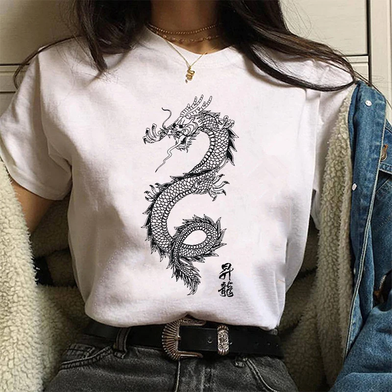 Streetwear tops women's T-shirt ulzzang Harajuku vintage Chinese dragon print T-shirt summer new Oversize loose casual women
Streetwear tops women's T-shirt ulzzang Harajuku vintage Chinese dragon print T-shirt summer new Oversize loose casual women