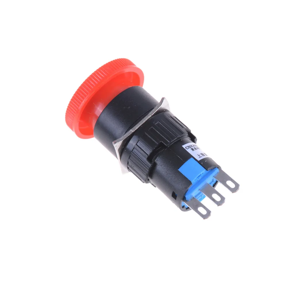 16mm Red Mushroom Emergency Stop E-stop Switch 3 Pins NO+NC DC 30V 5A AC 250V 3A Emergency Stop Push Button Switch
16mm Red Mushroom Emergency Stop E-stop Switch 3 Pins NO+NC DC 30V 5A AC 250V 3A Emergency Stop Push Button Switch