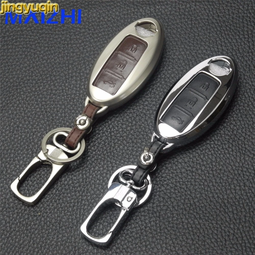 Jingyuqin 5PCS For Nissan Teana X-Trail Qashqai Note Livina Sylphy Tiida Sunny Mu Zinc Alloy+Leather Key Case Cover With Buckle
Jingyuqin 5PCS For Nissan Teana X-Trail Qashqai Note Livina Sylphy Tiida Sunny Mu Zinc Alloy+Leather Key Case Cover With Buckle