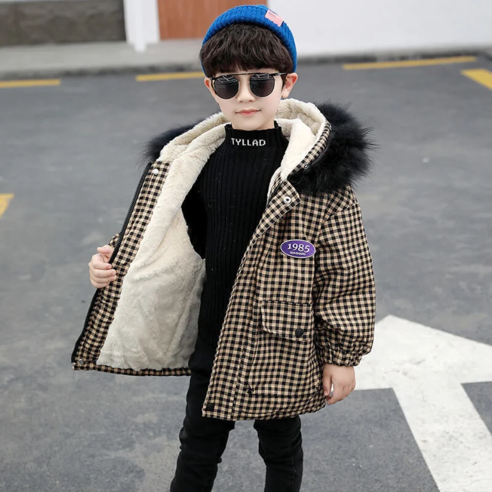 2- 10Years New Baby Boys Faux Fur Collar Jacket Warm Teen Winter Christmas Jacket For Boys Clothes Thickened Cotton Padded Coat
2- 10Years New Baby Boys Faux Fur Collar Jacket Warm Teen Winter Christmas Jacket For Boys Clothes Thickened Cotton Padded Coat