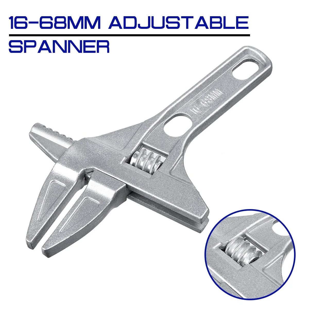 Universal 16 - 68mm Aluminum Alloy Key Nut Wrench Tool Adjustable Short Monkey Spanner Home Shower Bathroom Repair Hand Tools
Universal 16 - 68mm Aluminum Alloy Key Nut Wrench Tool Adjustable Short Monkey Spanner Home Shower Bathroom Repair Hand Tools