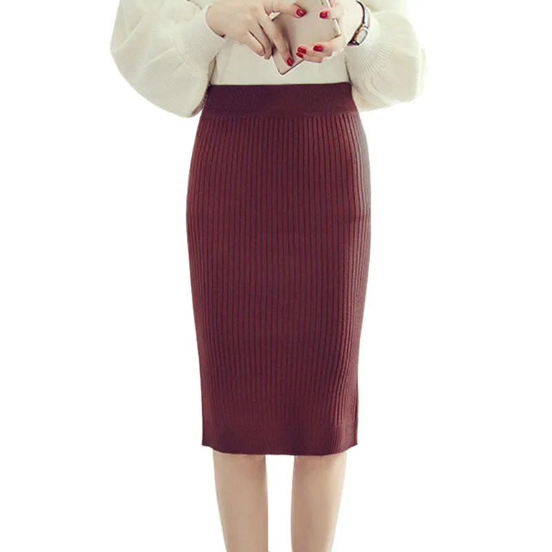 Solid Sexy Bodycon Skirt Women Knitted High Waist Midi Skirts Women Skirts Spring Casual Slim Skirts
Solid Sexy Bodycon Skirt Women Knitted High Waist Midi Skirts Women Skirts Spring Casual Slim Skirts