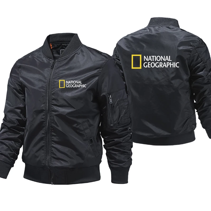 National Geographic Casual Jacket Men's SpringFall Pilot Style Coats Army Bomber Jackets Wind Baseball Jacket Outerwear
National Geographic Casual Jacket Men's SpringFall Pilot Style Coats Army Bomber Jackets Wind Baseball Jacket Outerwear