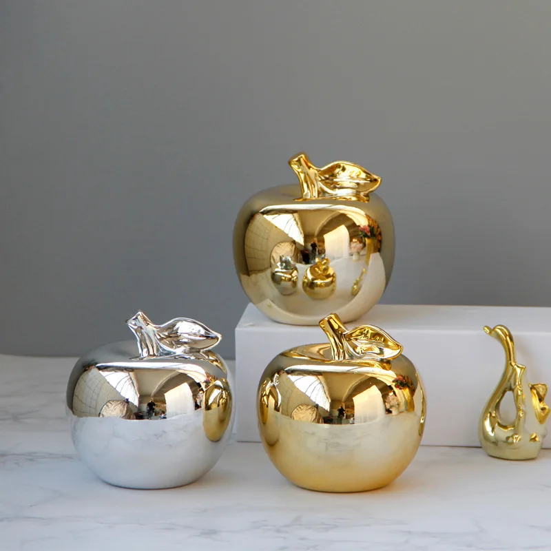 Gold Plated Apple ceramic ornaments modern simple European Nordic home accessories creative Christmas gifts christmas decor
Gold Plated Apple ceramic ornaments modern simple European Nordic home accessories creative Christmas gifts christmas decor