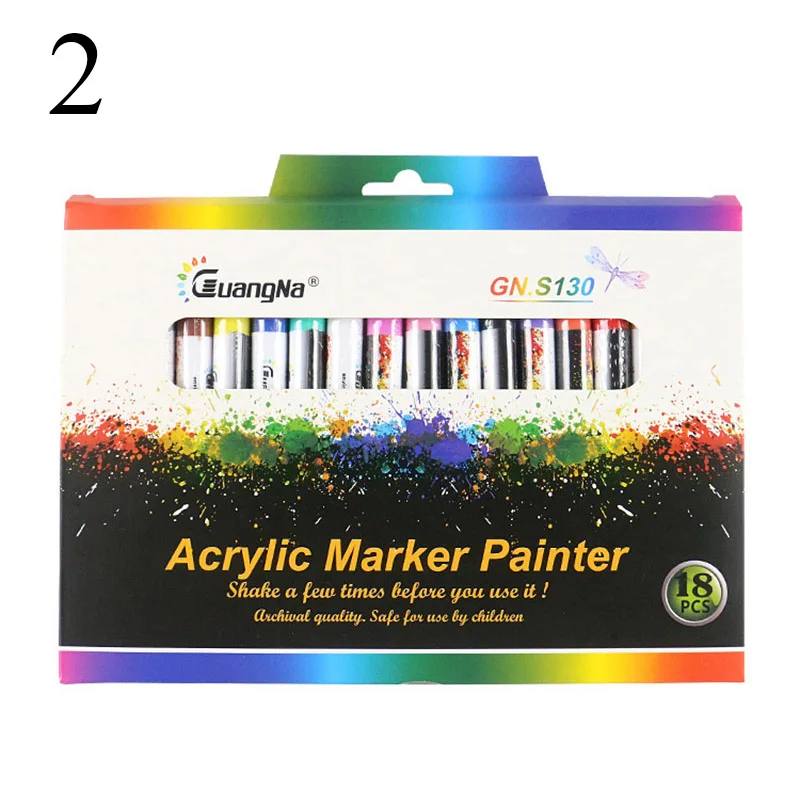 12/18/36Colors 0.7mm Acrylic Paint Marker Pen Set Drawing Pen For Ceramic Rock Glass Porcelain Mug Wood Fabric Canvas Art Marker
12/18/36Colors 0.7mm Acrylic Paint Marker Pen Set Drawing Pen For Ceramic Rock Glass Porcelain Mug Wood Fabric Canvas Art Marker