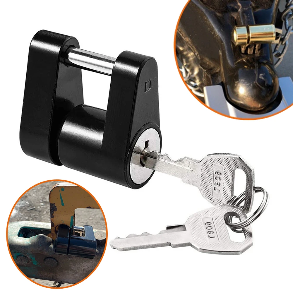 Trailer Hitch Coupler Lock 1/4" Dia. 3/4" Span Heavy-Duty Zinc Alloy Anti-Theft for Trailers Boast RVs Trucks Car Couplers
Trailer Hitch Coupler Lock 1/4" Dia. 3/4" Span Heavy-Duty Zinc Alloy Anti-Theft for Trailers Boast RVs Trucks Car Couplers