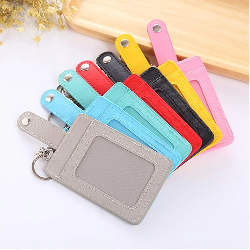 Card ID Holders Waterproof Pu Card Bus Holders Case To Protect Card Women Credit Card Pouch Student Bus Card Wallet With Keyring 
Card ID Holders Waterproof Pu Card Bus Holders Case To Protect Card Women Credit Card Pouch Student Bus Card Wallet With Keyring