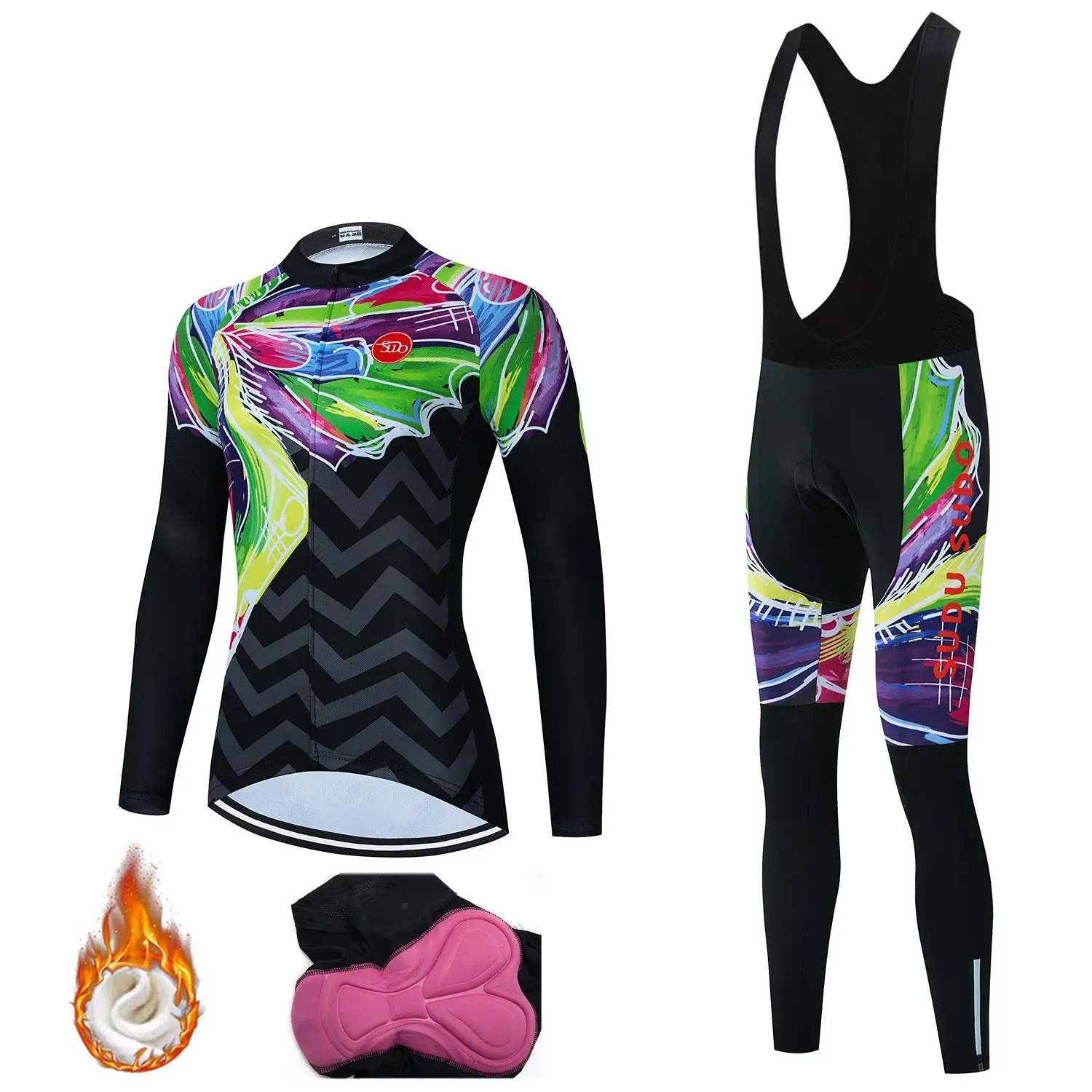 SUDU SUDO Women Winter Thermal Fleece Cycling Jersey Set Super Warm Mountain Bicycle Cycling Sportswear Bike Cycling Clothing
SUDU SUDO Women Winter Thermal Fleece Cycling Jersey Set Super Warm Mountain Bicycle Cycling Sportswear Bike Cycling Clothing