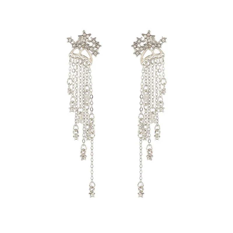 2021 New Star Female Temperament Long Spring and Autumn Summer Star Tassel Earrings Super Fairy Jewelry
2021 New Star Female Temperament Long Spring and Autumn Summer Star Tassel Earrings Super Fairy Jewelry