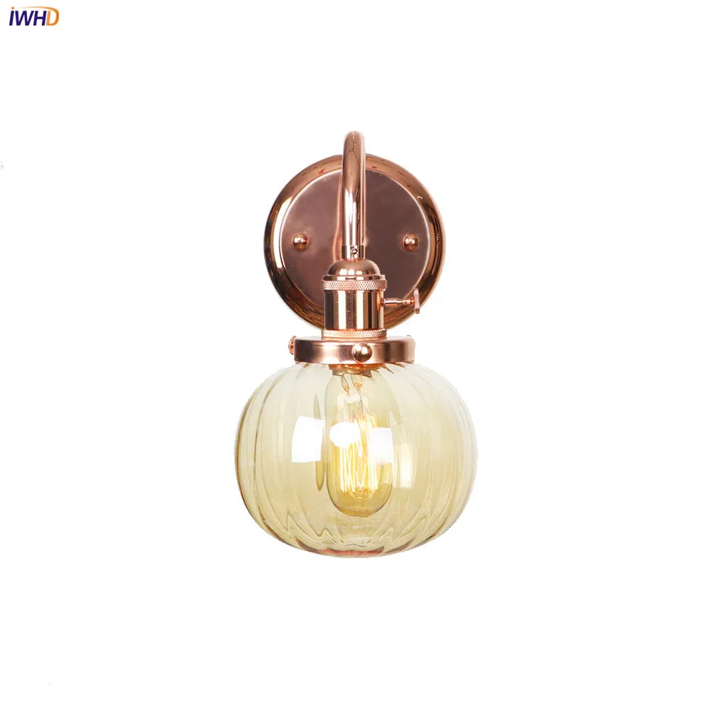 IWHD LED Retro Nordic Wall Light Switch Rose Golden Wall Lamp With Glass Diamond Lampshade Mirror Light Vintage Bathroom Light
IWHD LED Retro Nordic Wall Light Switch Rose Golden Wall Lamp With Glass Diamond Lampshade Mirror Light Vintage Bathroom Light