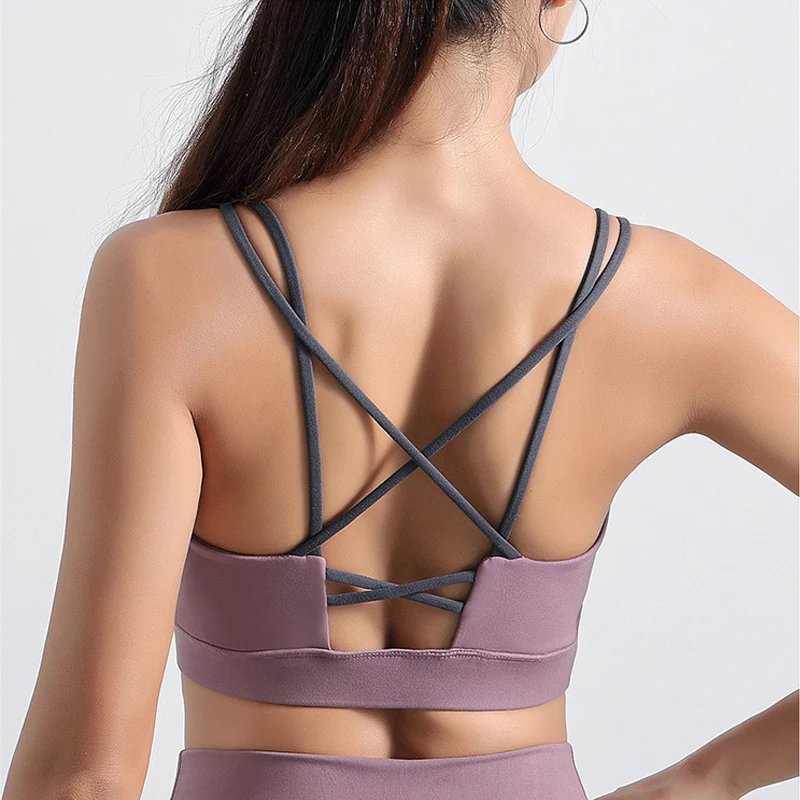 Yoga Sports Bra Breathable Shockproof Cross Back Push Up Workout Bra For Women Gym Running Jogging Yoga Fitness Bra Sports Top
Yoga Sports Bra Breathable Shockproof Cross Back Push Up Workout Bra For Women Gym Running Jogging Yoga Fitness Bra Sports Top