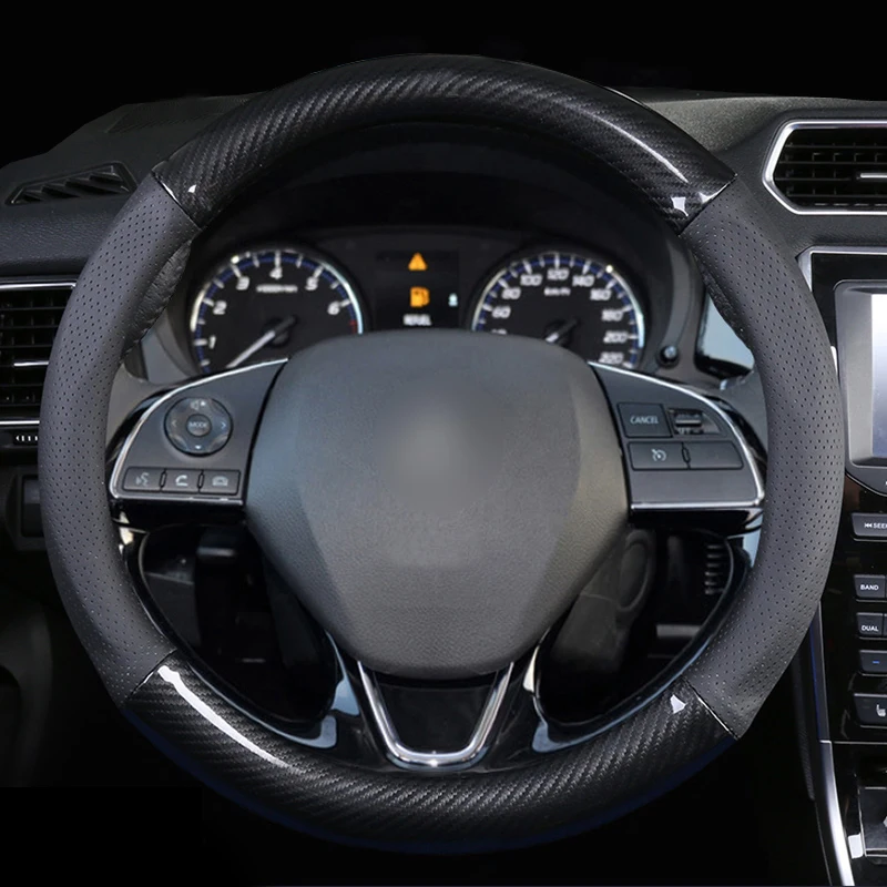 Carbon Fiber Leather Car Steering Wheel Cover For Mitsubishi ASX Outlander Lancer Pajero L200 Mirage Triton Attrage
Carbon Fiber Leather Car Steering Wheel Cover For Mitsubishi ASX Outlander Lancer Pajero L200 Mirage Triton Attrage
