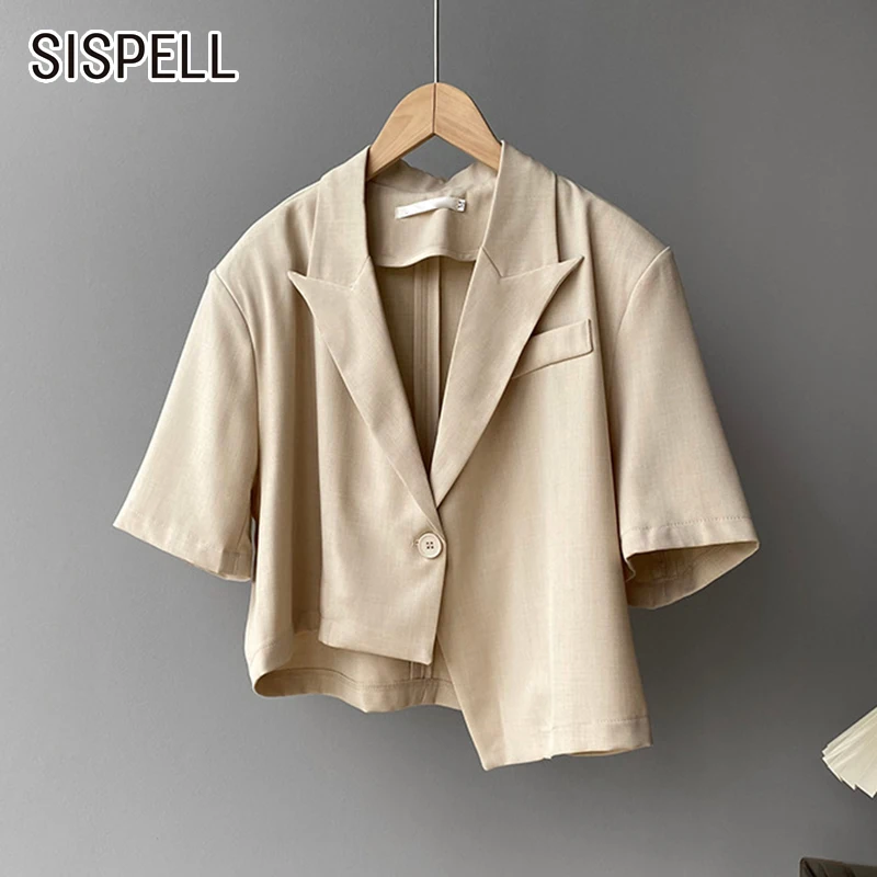 Женская Повседневная футболка с отложным воротником SISPELL, Повседневная футболка с коротким рукавом и асимметричным подолом, с высокой тали...
Женская Повседневная футболка с отложным воротником SISPELL, Повседневная футболка с коротким рукавом и асимметричным подолом, с высокой тали...