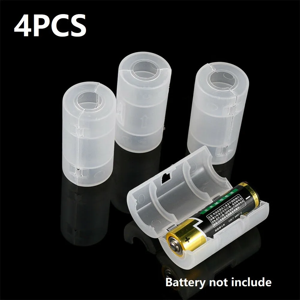 4pcs AA To C Size Pop Battery Cover Converter Boxes Adaptor Adapter Case Shell Battery Holder Durable Enclosure Battery Rack
4pcs AA To C Size Pop Battery Cover Converter Boxes Adaptor Adapter Case Shell Battery Holder Durable Enclosure Battery Rack